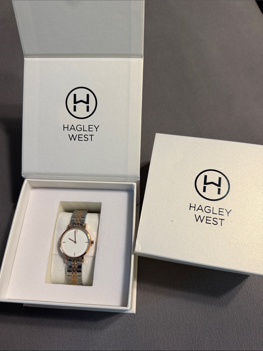 Women's Two-Tone Bracelet Watch in Rose Gold and Silver